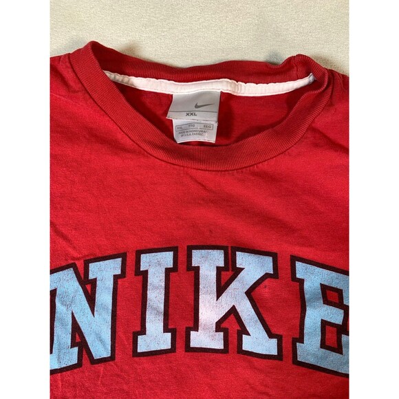 Vintage Nike silver label t shirt XXL red - Picture 3 of 9